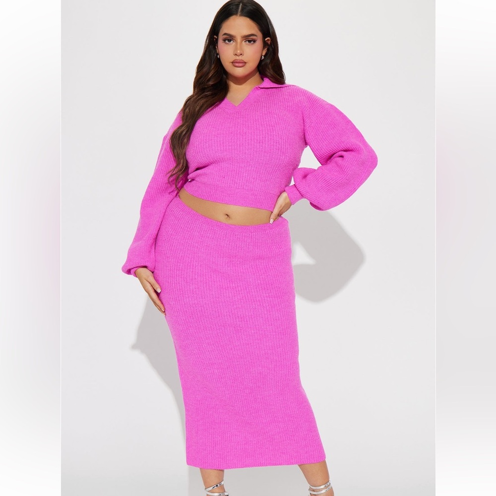 Plus Size Sweater Set